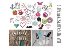 Stickserie - ITH Lippenbalsam oder USB Stick Tasche 